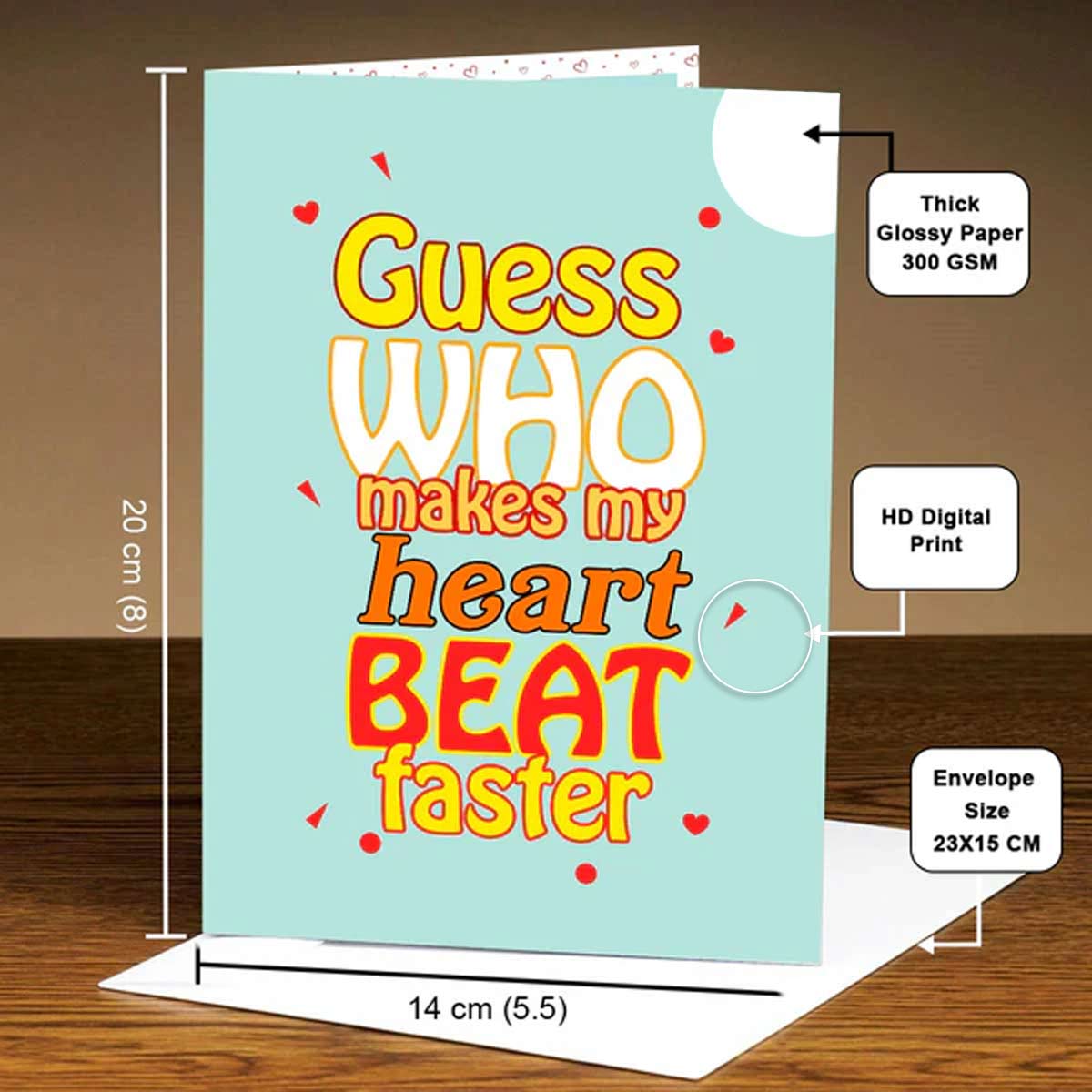Makes my heart beat faster Mirror Card