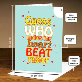 Makes my heart beat faster Mirror Card