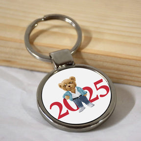 Teddy Day Special Teddy Round Metal Keychain