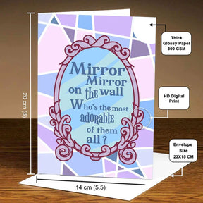 Personalised Mirror Mirror on the Wall Mirror Card