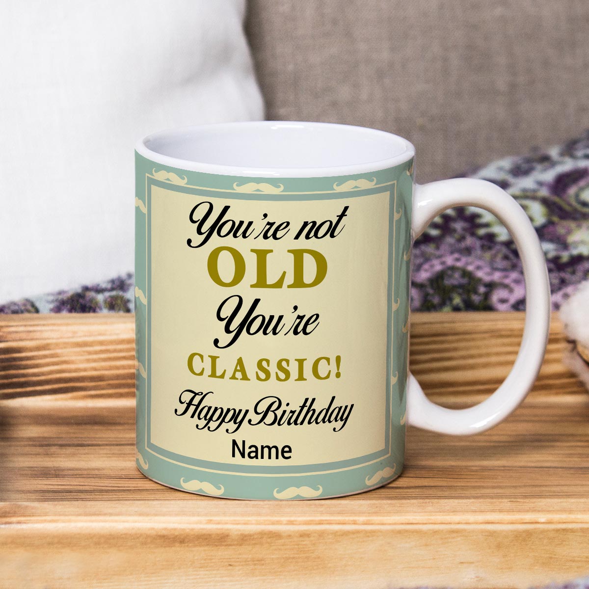 Customized Birthday Coffee Mug Gift for Grandfather