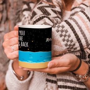 Love You To The Moon And Back Couples Love Coffee Mug for Valentine's Day 4