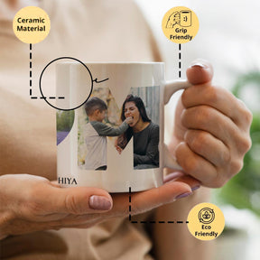 Personalized We Love You Mom Photo Family Coffee Mug For Maa-4