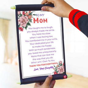 To my Mom Letter Scroll
