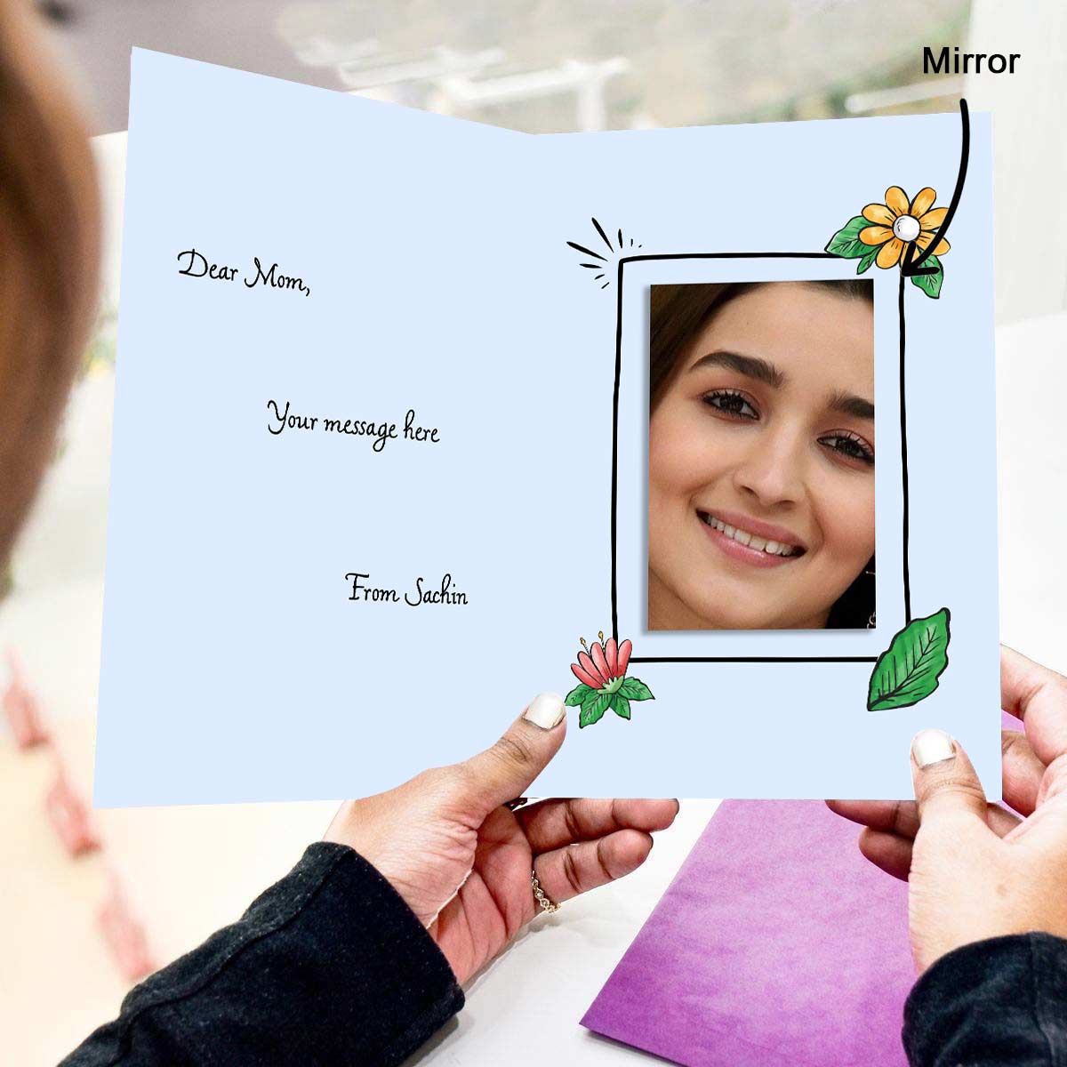 Personalised Only one word for you, Maa Mirror Card