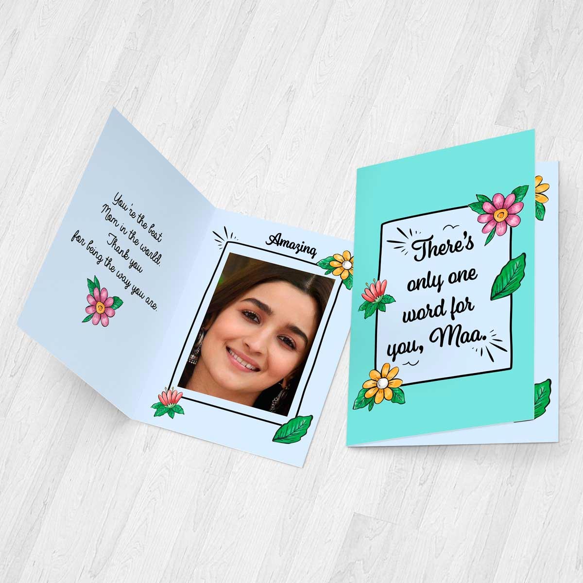 Personalised Only one word for you, Maa Mirror Card