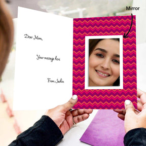 Personalised Best Mom Mirror Card for Your Mother