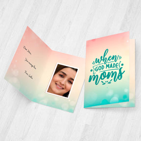 Personalised Mirror Greeting Card For Mom