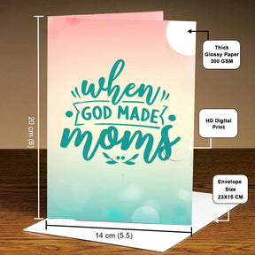 Personalised Mirror Greeting Card For Mom