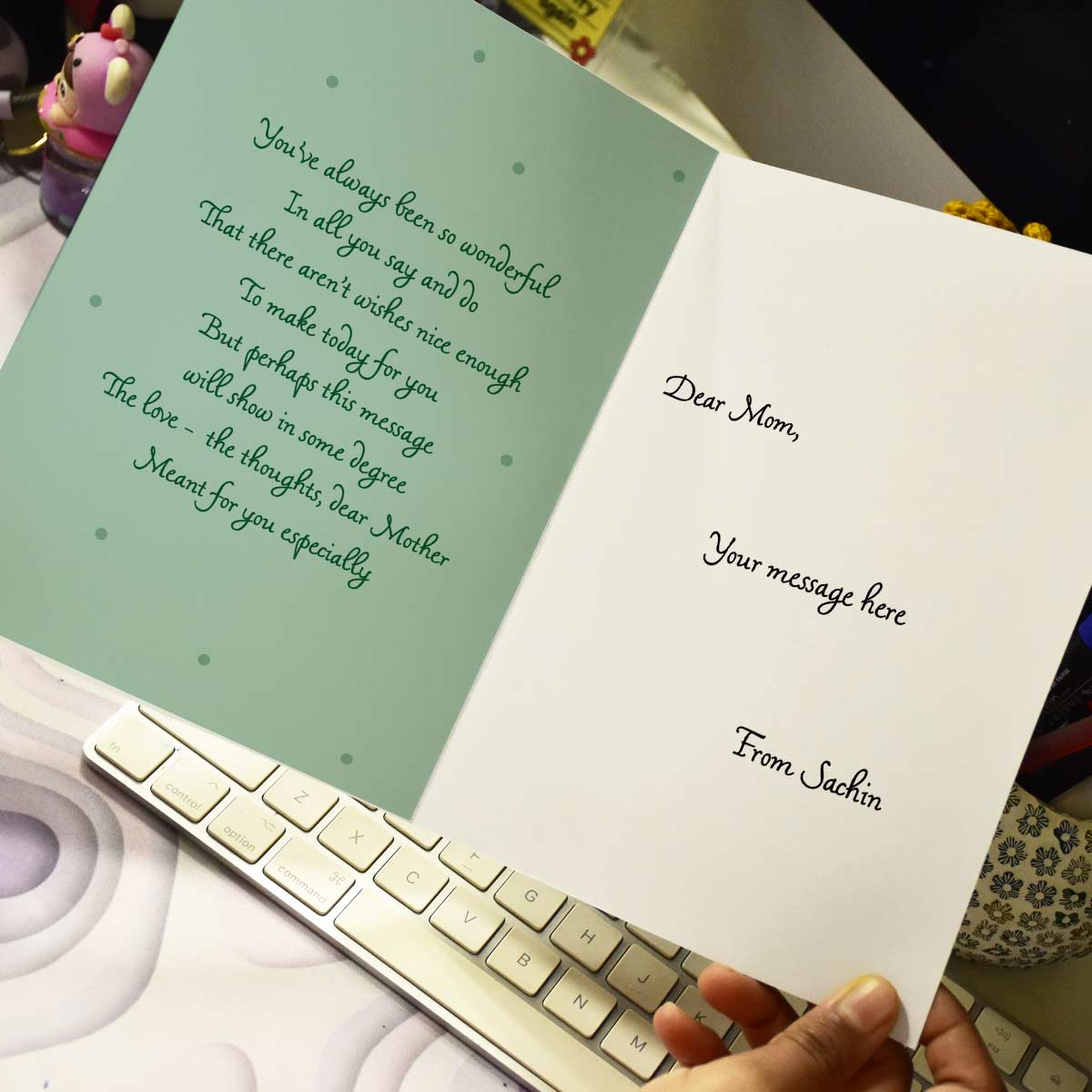 Customized We Love You Mom Greeting Card Gift For Mother's Day, Birthday_3