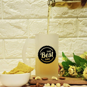 The Best Dad Transparent Beer Mug Gift For Father's Day