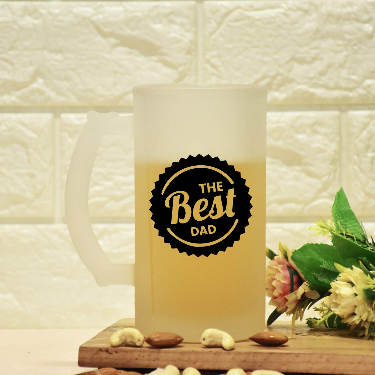 The Best Dad Transparent Beer Mug Gift For Father's Day
