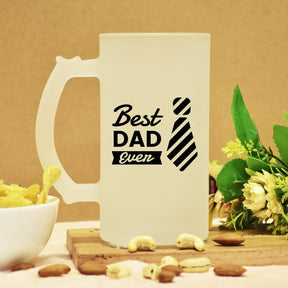 Best Dad Ever Transparent Beer Mug Gift For Father's Day