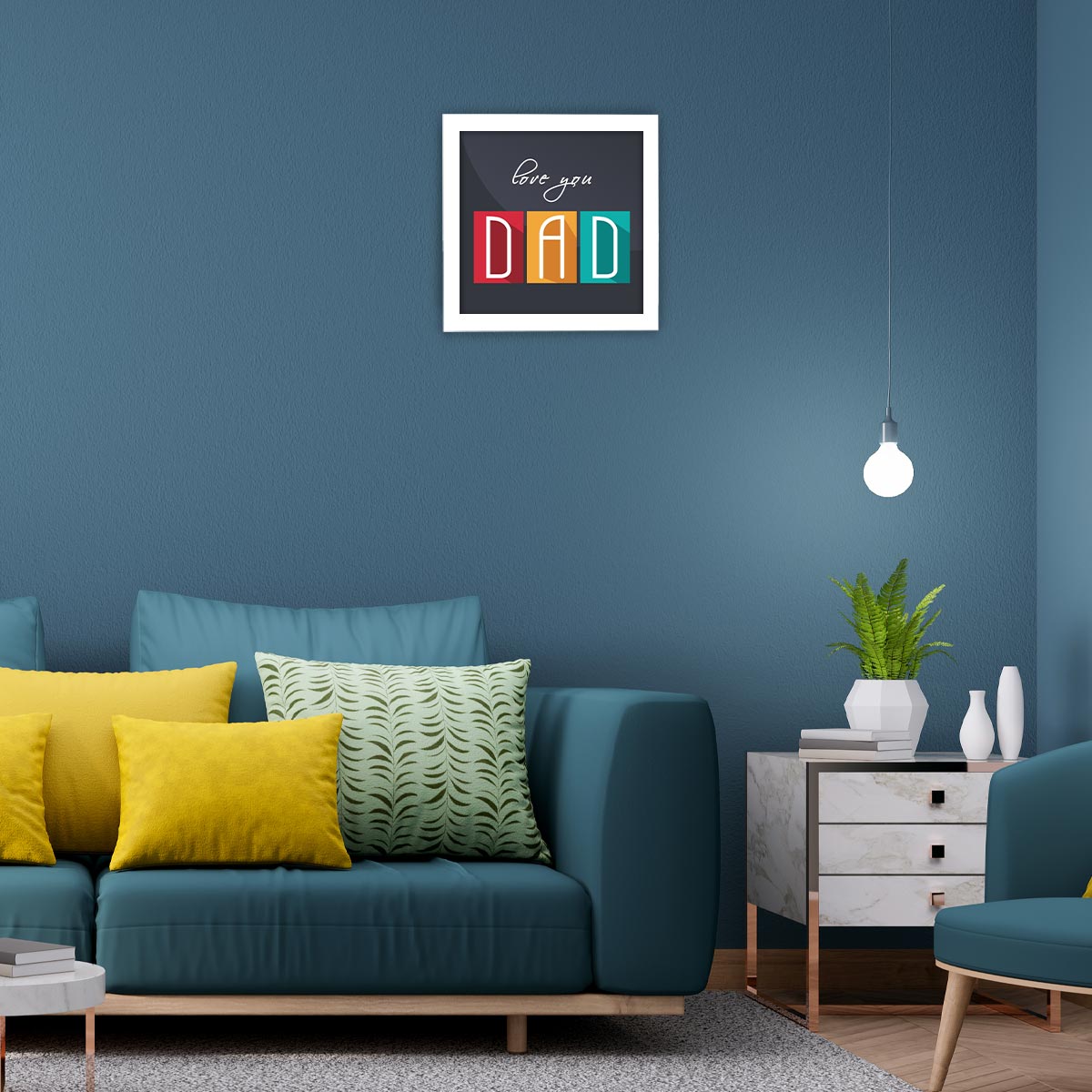 Love You Dad Poster Frame Gift For Father's Day 6