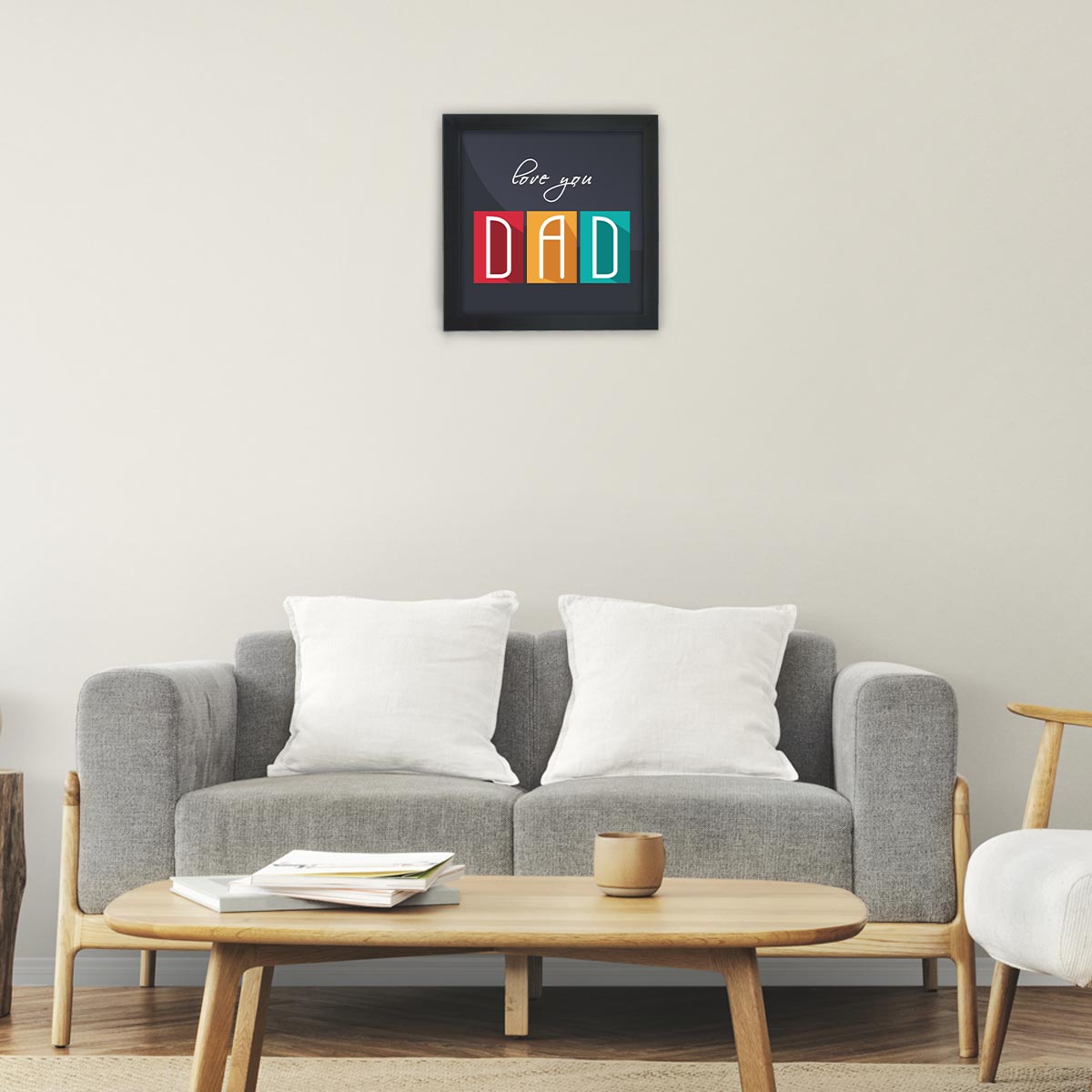Love You Dad Poster Frame Gift For Father's Day 2