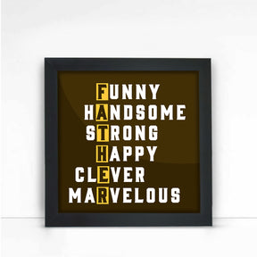Fathers Day Poster Frame