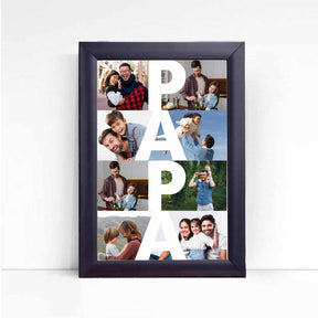 Personalised Papa A4 Wall Poster Frame