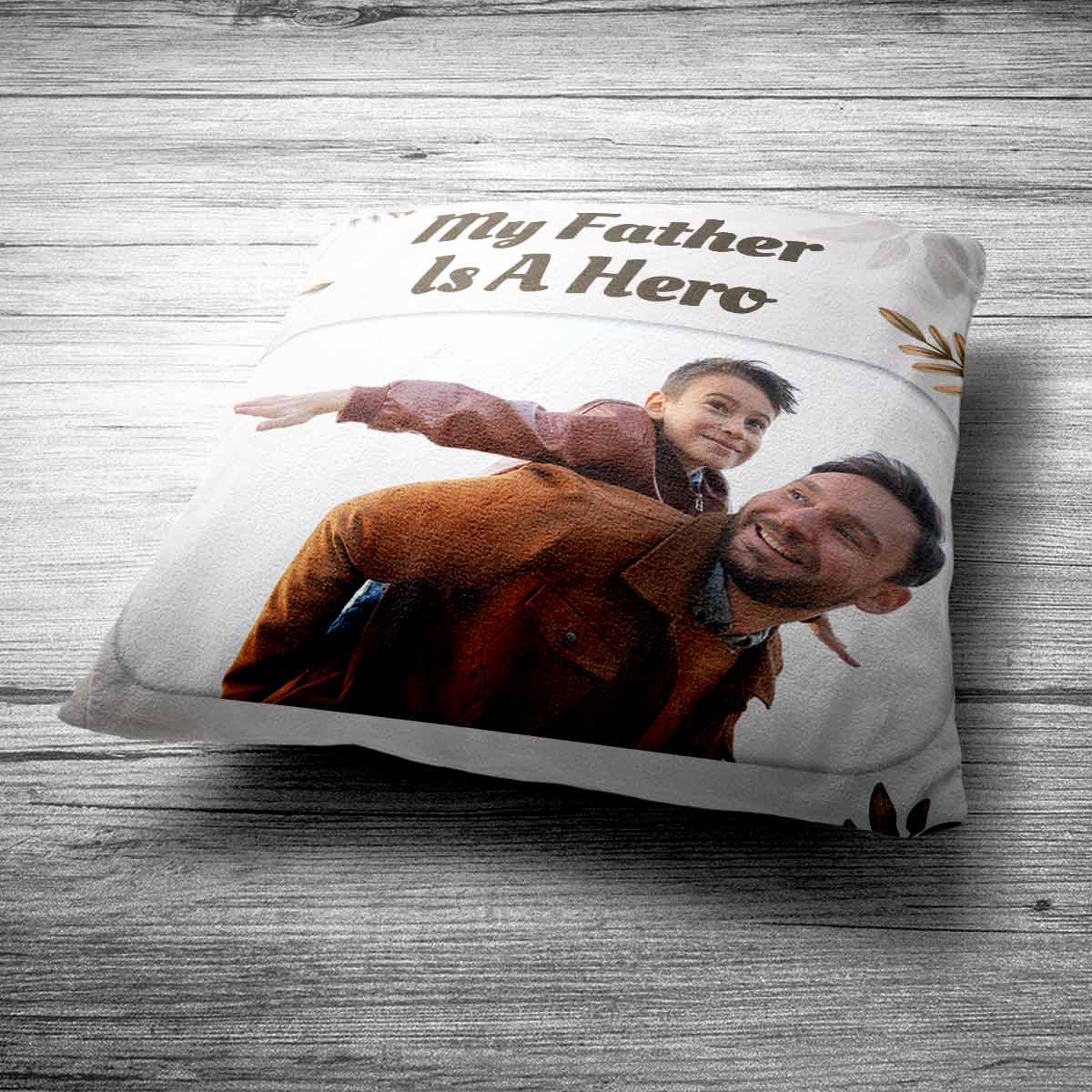 Personalised My Father is a Hero Cushion