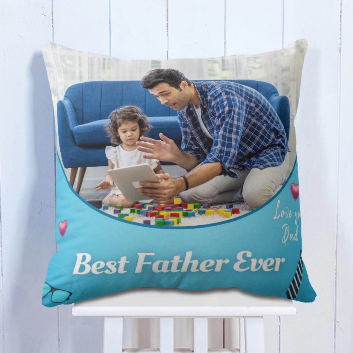 Personalized Best Father Ever Cushion
