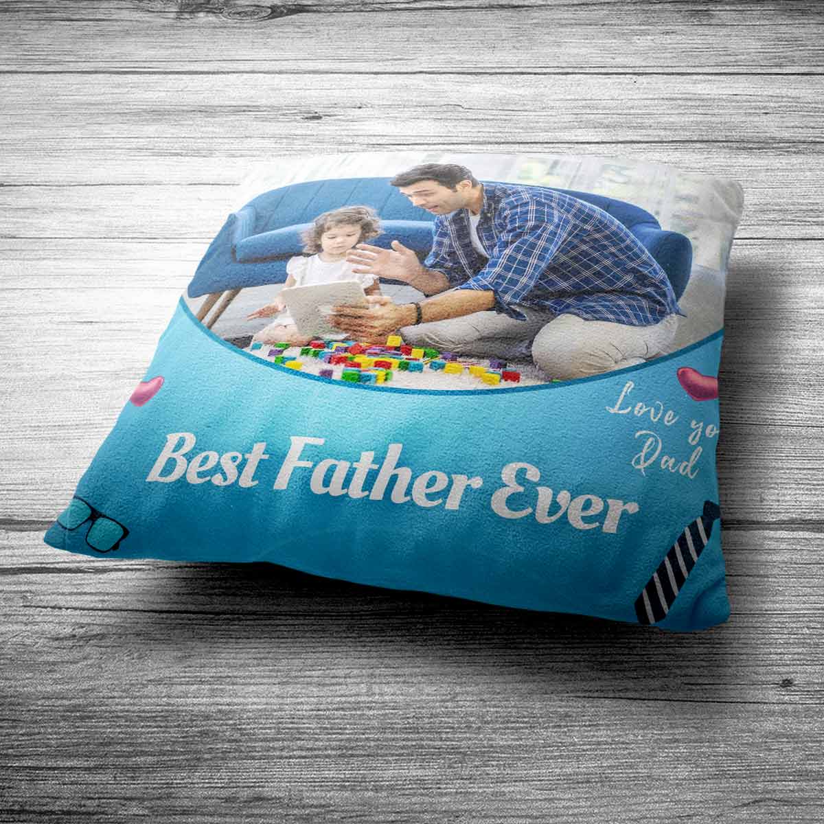 Personalized Best Father Ever Cushion