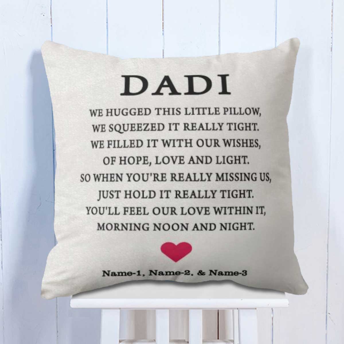 Customized Dadi We Hugged This Cushion Gift For Grandma