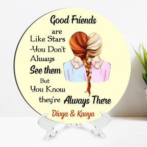 Customized MDF Plate Gift for Friendship Day