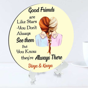 Customized MDF Plate Gift for Friendship Day