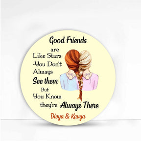 Customized MDF Plate Gift for Friendship Day