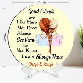 Customized MDF Plate Gift for Friendship Day