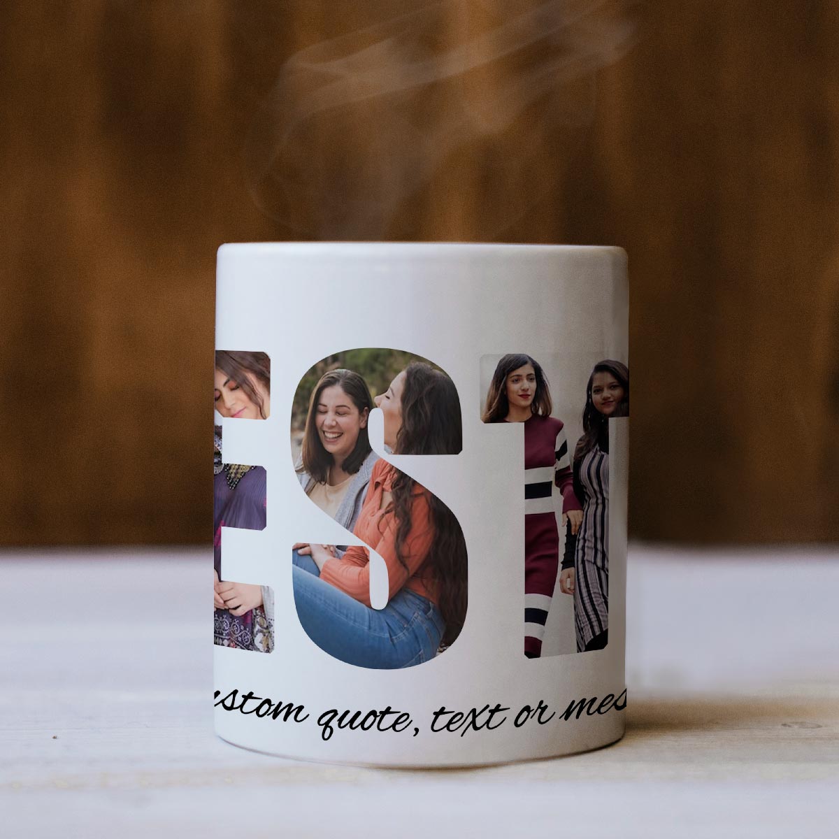 Personalised Love You Bestie Coffee Mug-6