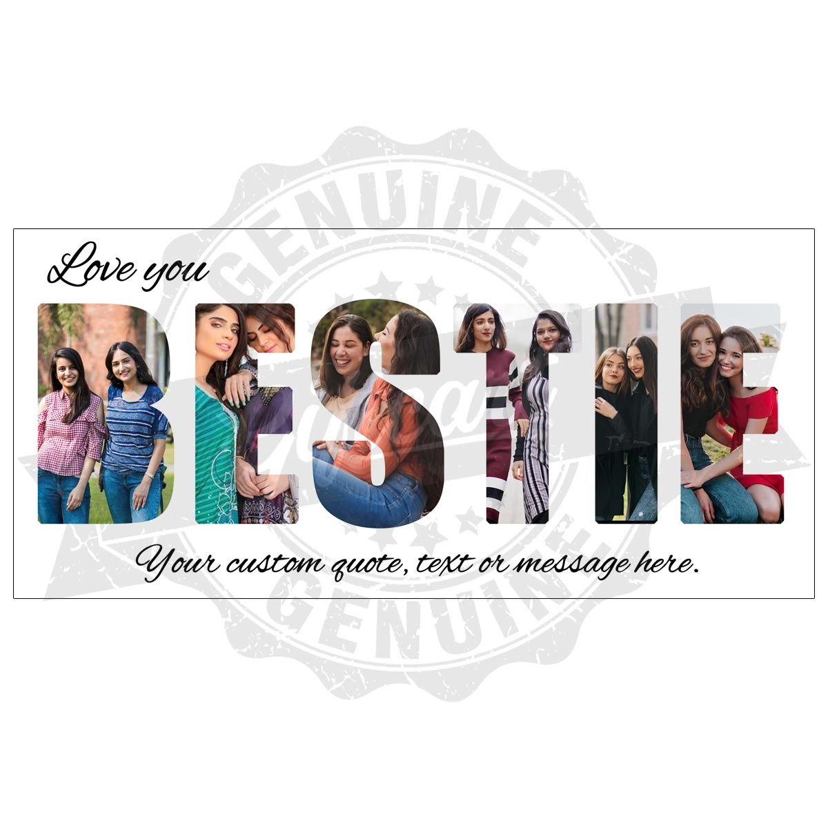 Personalised Love You Bestie Coffee Mug-7