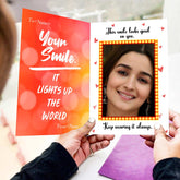 Your Smile Lights up the World Mirror Greeting Card