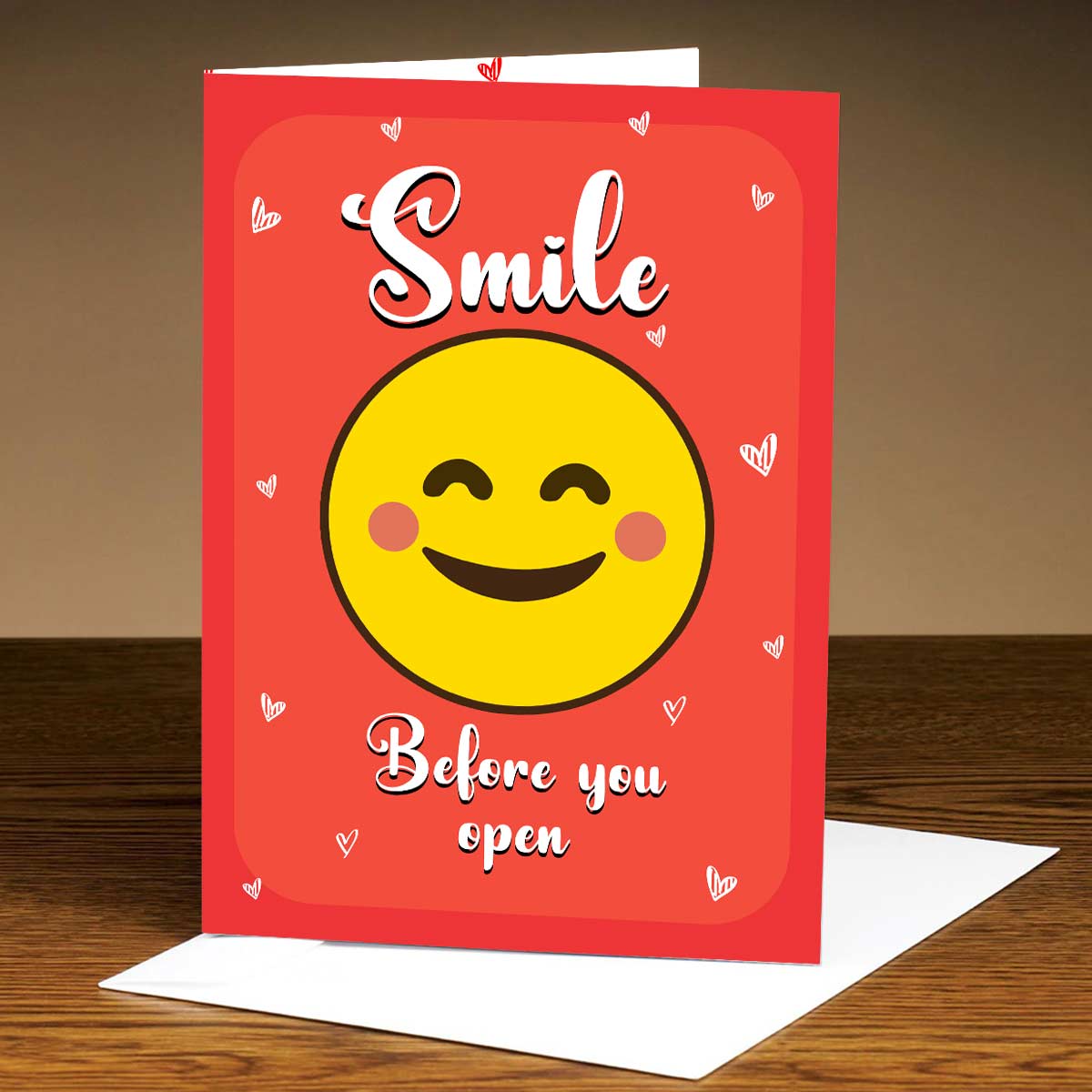 Your Smile Lights up the World Mirror Greeting Card
