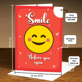 Your Smile Lights up the World Mirror Greeting Card