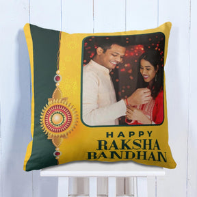 Customized Happy Rakshabandhan Cushion