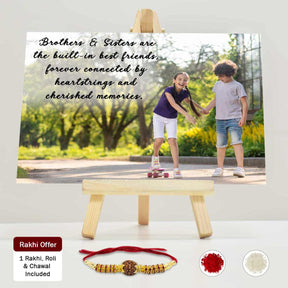 Personalised Brother & Sister Built-in Friends Mini Easel