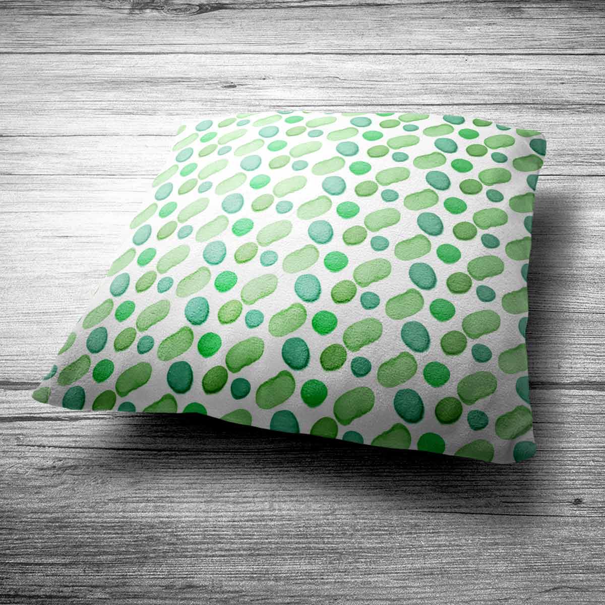 Green Geometric Story Cushion (Set of 3)