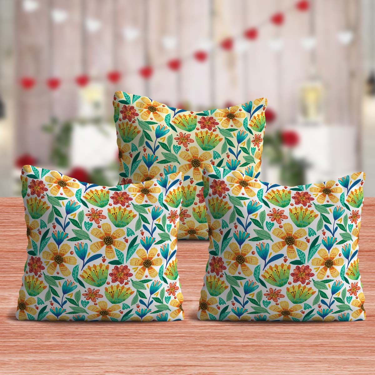 Floral Cushion (Set of 3)