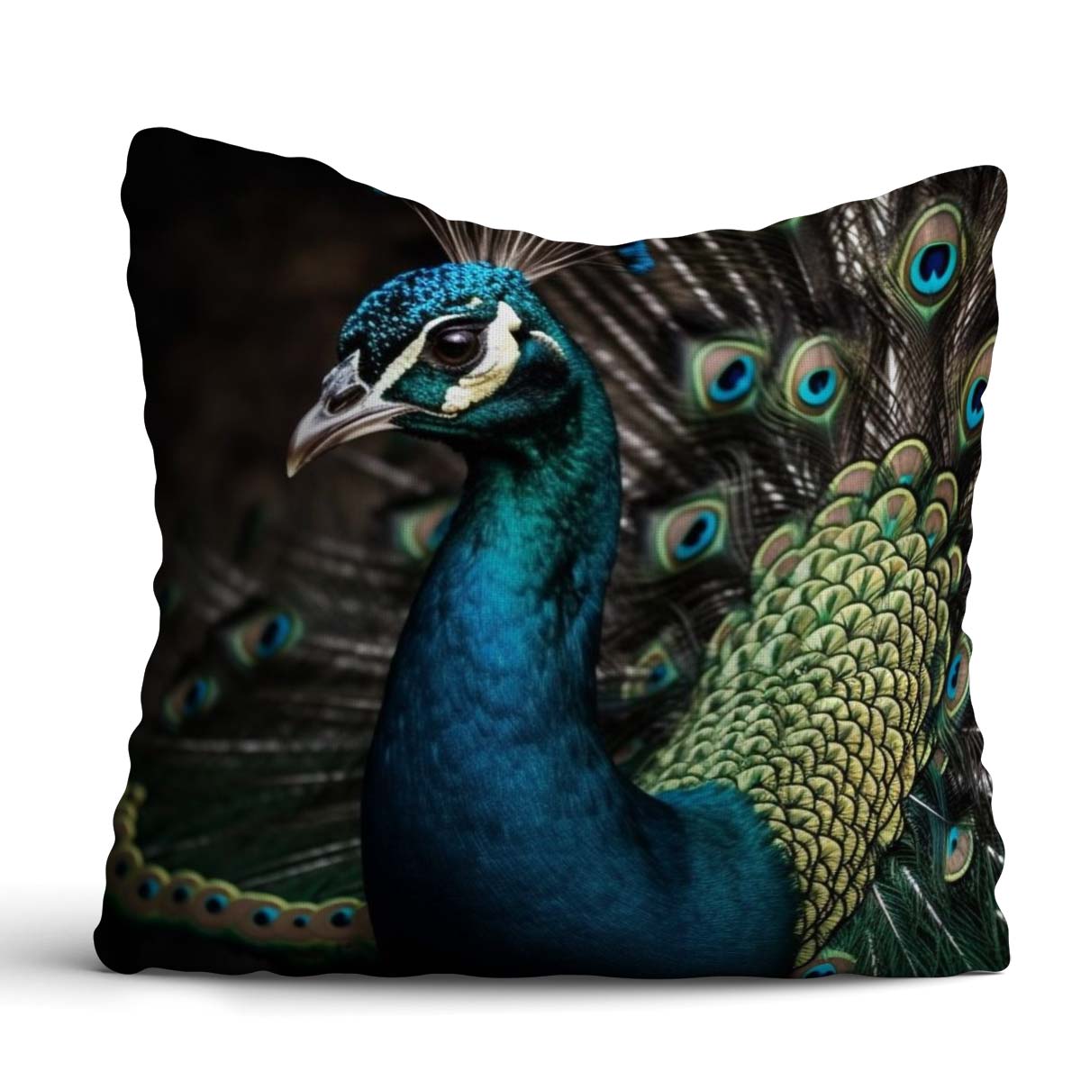Set of 3 Beautiful Printed Peacock Cushion