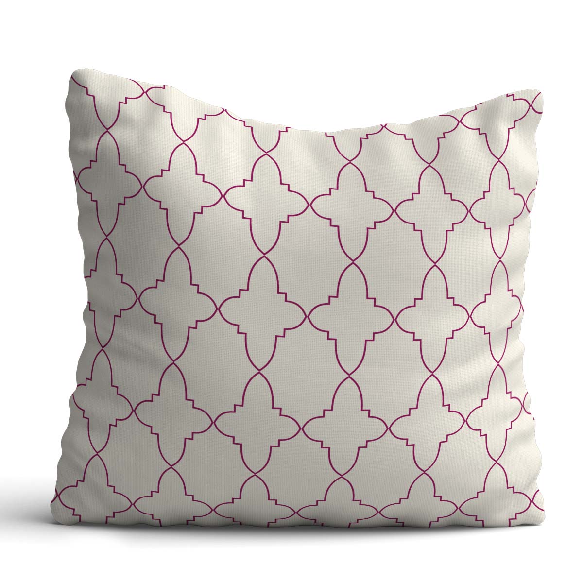 Set of 3 Violet Printed Nandi Cushion