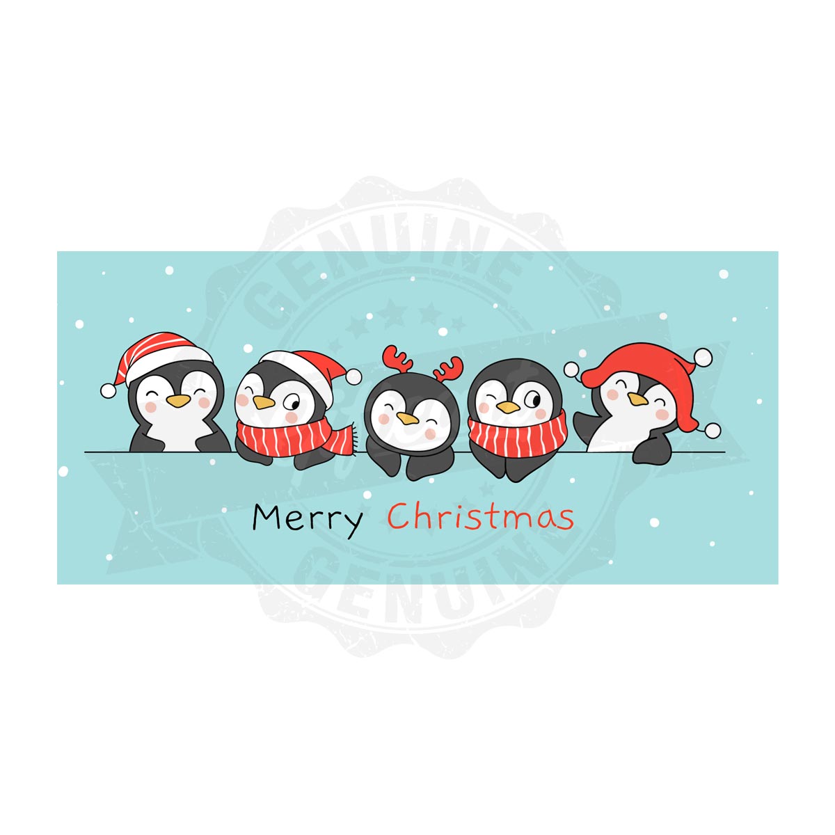 Cheerful Penguins: Merry Christmas Ceramic Mug-7