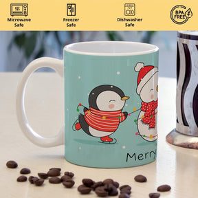 Merry Moments: Penguin Christmas Ceramic Mug-3
