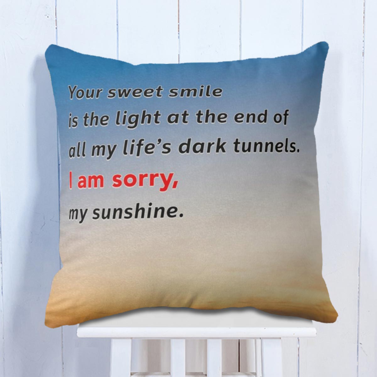 I'm Sorry My Sunshine Polyester Canvas Cushion Covers