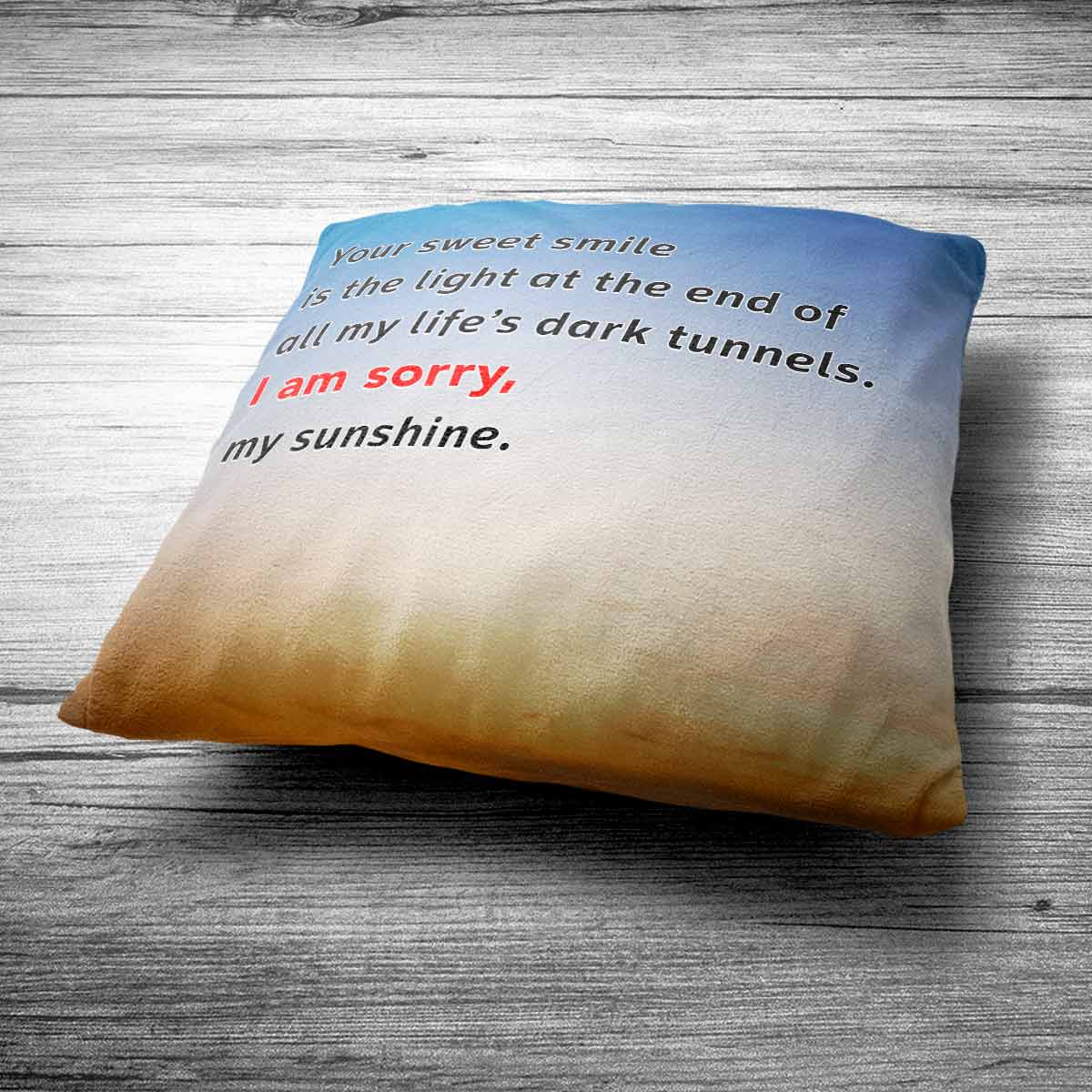 I'm Sorry My Sunshine Polyester Canvas Cushion Covers