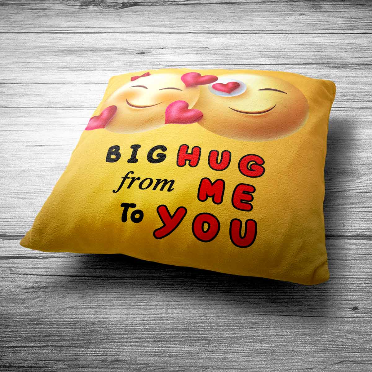 Big Hug From Me to You Polyester Canvas Cushion Covers