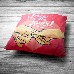 You Are Loved Polyester Canvas Cushion Covers