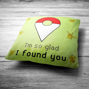 I'm So Glad I found you Polyester Canvas Cushion Covers