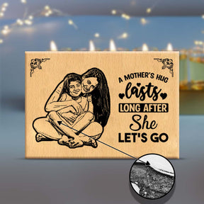 Personalised Mother's Hug Wooden Frame Plaque-3