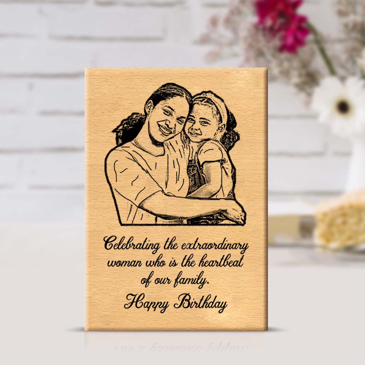 Personalised Celebrating the extra ordinary women Wooden Frame Plaque-1