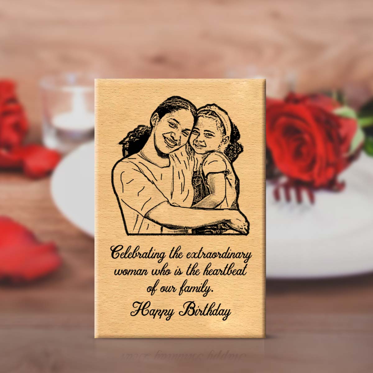Personalised Celebrating the extra ordinary women Wooden Frame Plaque-2